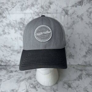 Travis Mathew Men's Snapback Golf Hat Flexfit One Size Adjustable Gray‎ Black